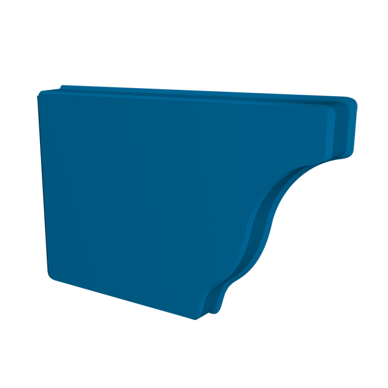 Заглушка желоба левая Vortex Lite 130мм RAL 5005 сигнальный синий