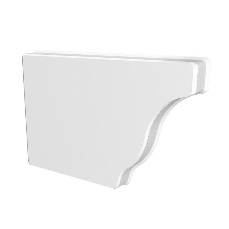 Заглушка желоба левая Vortex Lite 130мм RAL 9003 сигнальный белый