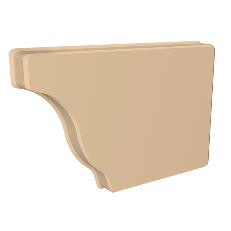 Заглушка желоба правая Vortex Lite 130мм RAL 1014 слоновая кость