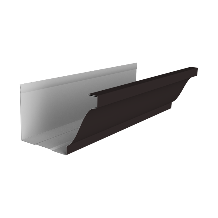 Желоб прямоугольный Vortex Lite Matt 130мм 3м RAL 9005 черный