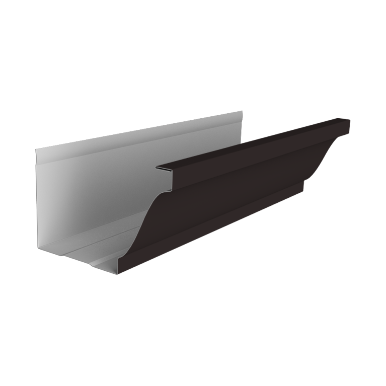 Желоб прямоугольный Vortex Lite Matt 130мм 3м RAL 9005 черный