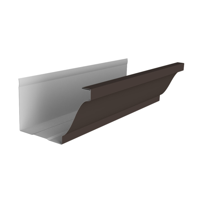 Желоб прямоугольный Vortex Lite Matt 130мм 3м RR 32 темно-коричневый