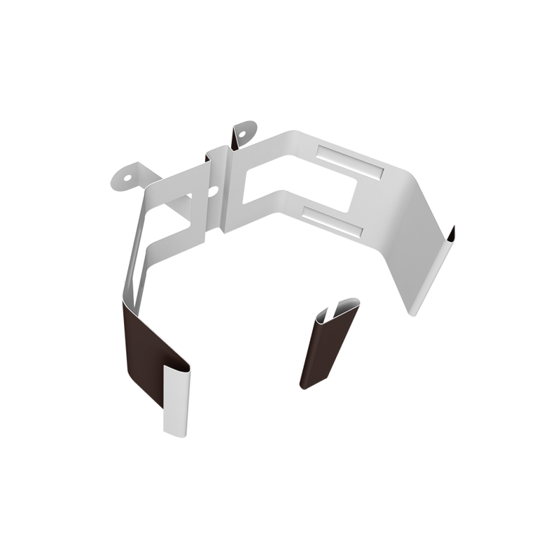 Крепление трубы для гофры на дерево Vortex Lite Matt RAL 8017 шоколад