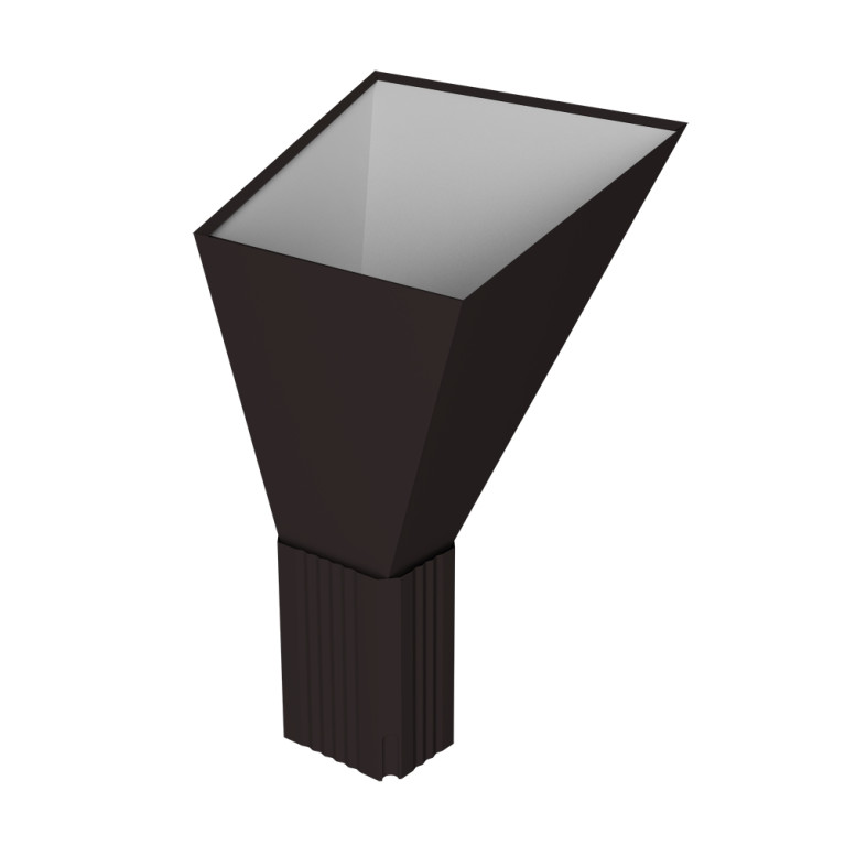 Воронка водосборная прямоугольная Vortex Lite Matt RAL 9005 черный