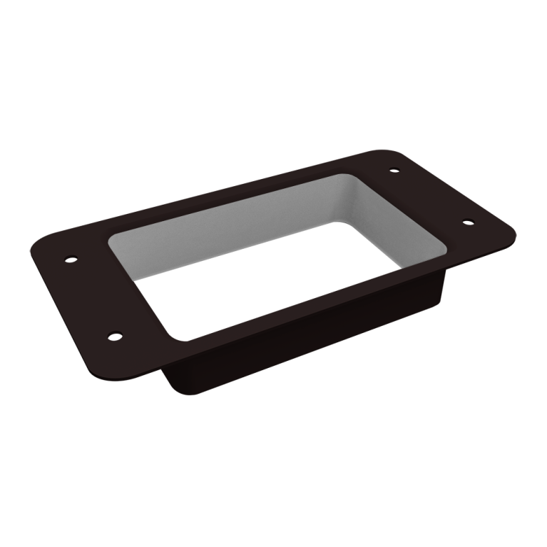 Воронка врезная прямоугольная Vortex Lite Matt RAL 9005 черный