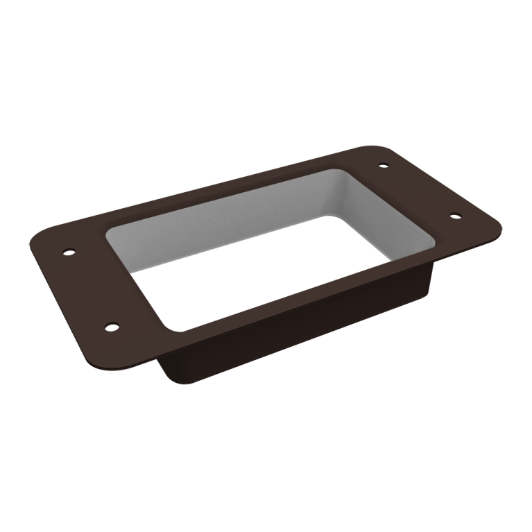 Воронка врезная прямоугольная Vortex Lite Matt RR 32 темно-коричневый