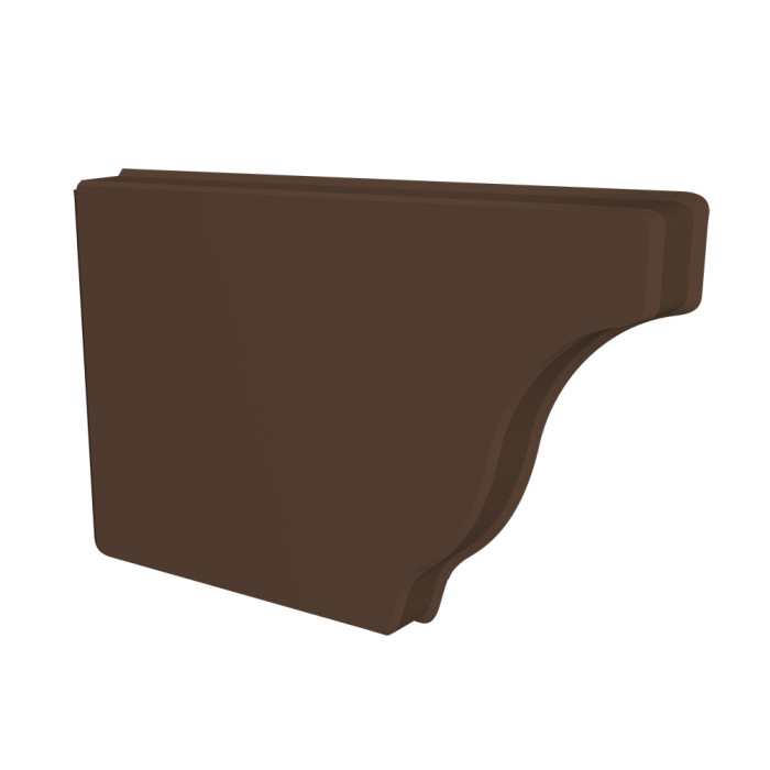 Заглушка желоба левая Vortex Lite Matt 130мм RAL 8017 шоколад