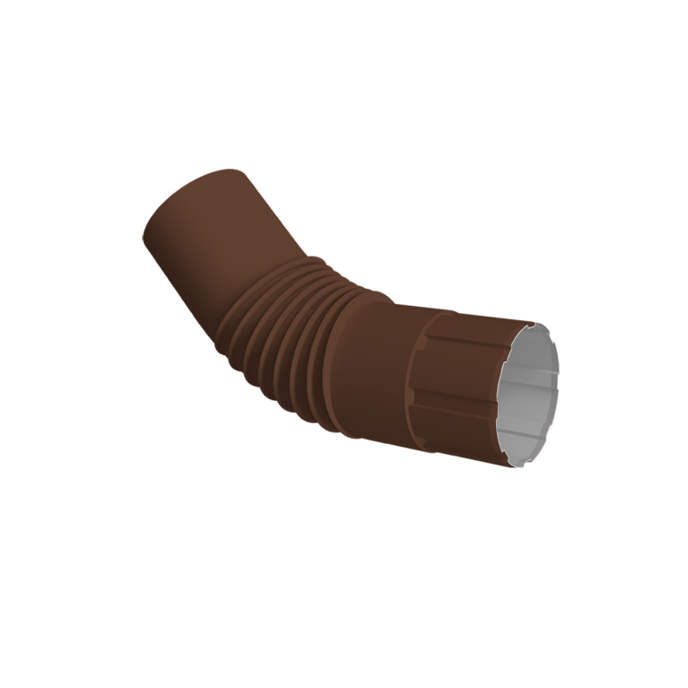 Колено круглое Ø90 Vortex Mix PE RAL 8017 шоколад