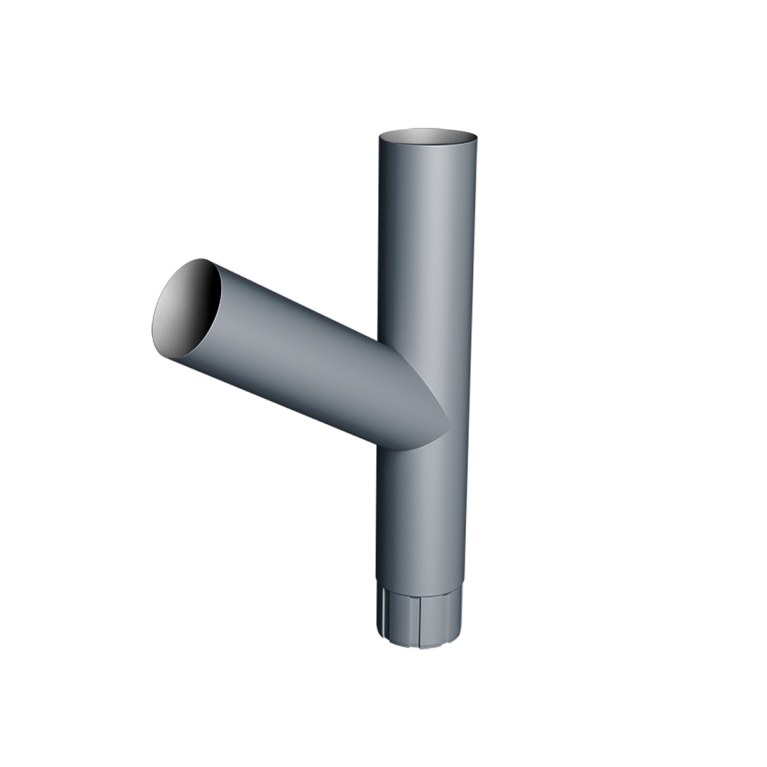 Тройник Ø90 Vortex Mix PE RAL 7024 мокрый асфальт