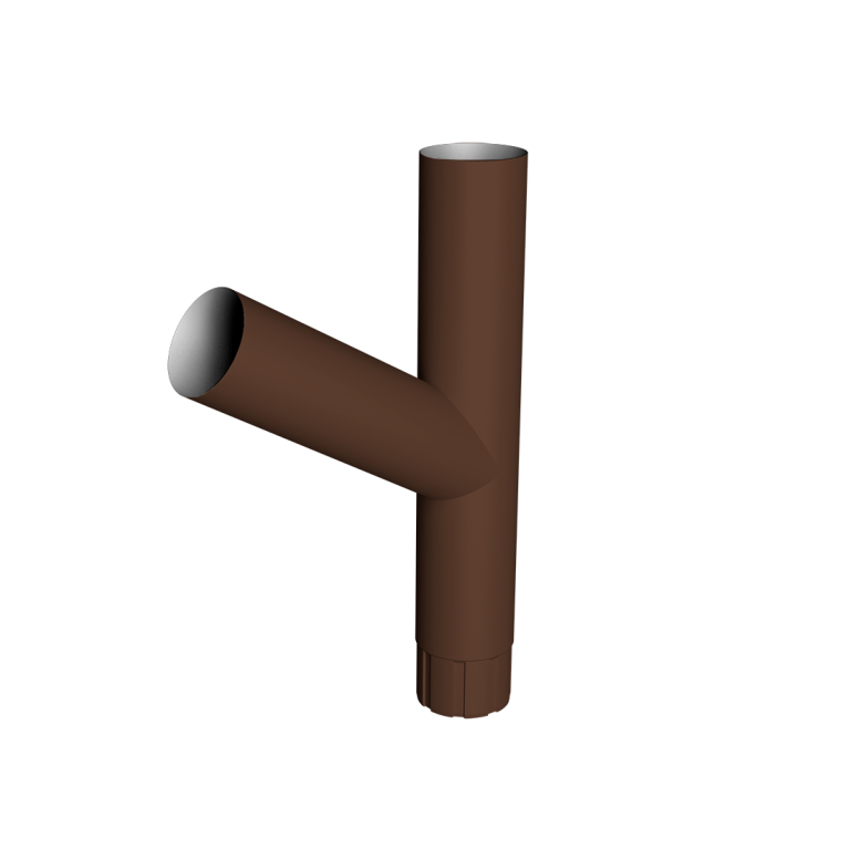 Тройник Ø90 Vortex Mix PE RAL 8017 шоколад