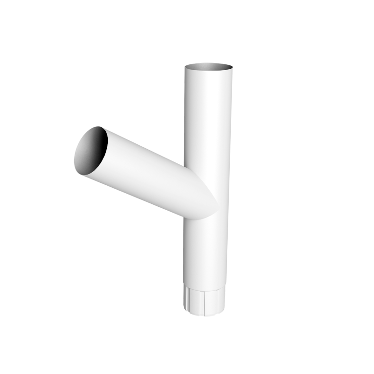 Тройник Ø90 Vortex Mix PE RAL 9003 сигнальный белый