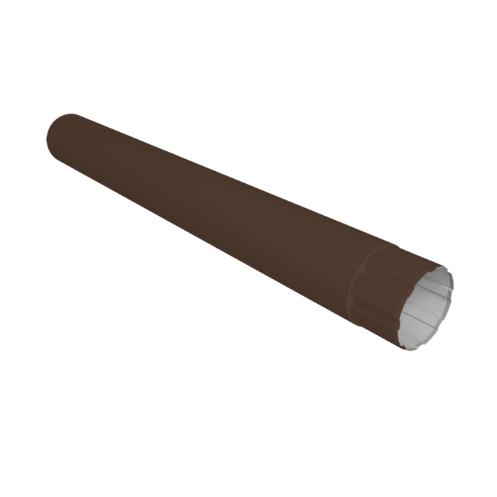 Труба круглая Ø90 Vortex Mix 3м PE RAL 8017 шоколад