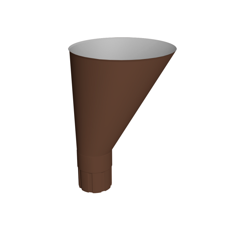 Воронка водосборная круглая Ø90Vortex Mix PE RAL 8017 шоколад