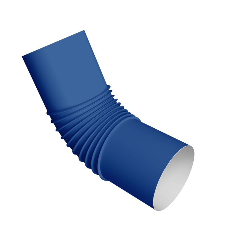 Колено стока трубы Vortex Project 146мм RAL 5005 сигнальный синий