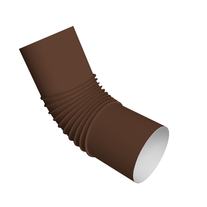 Колено стока трубы Vortex Project 146мм RAL 8017 шоколад