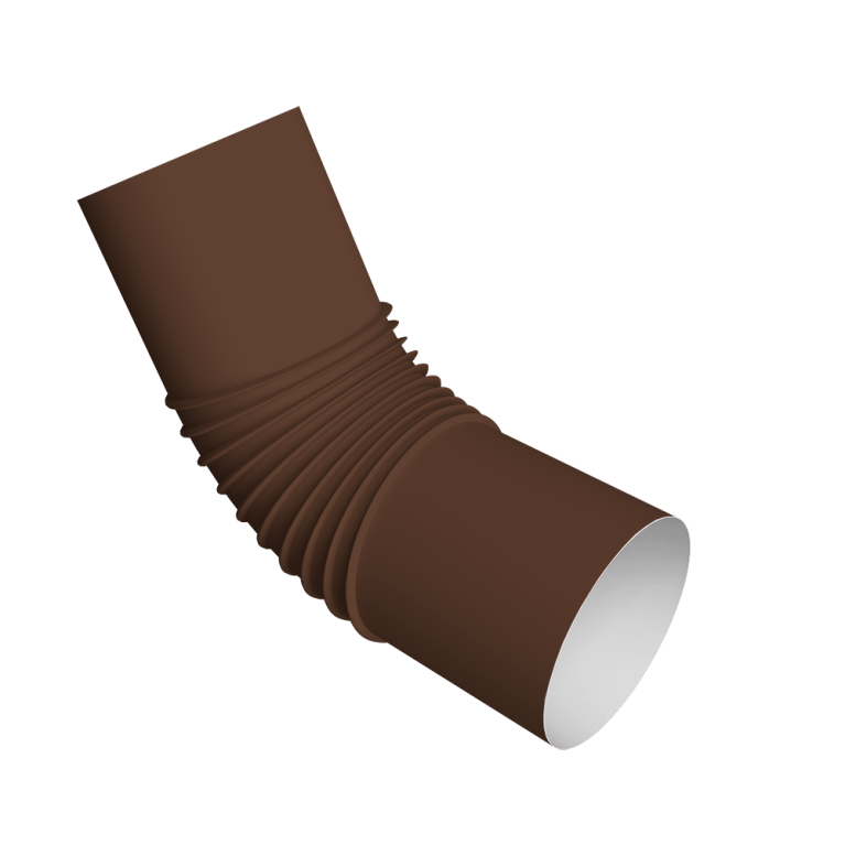 Колено стока трубы Vortex Project 146мм RAL 8017 шоколад