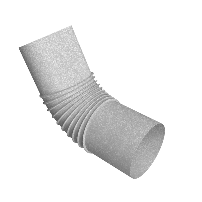 Колено стока трубы Vortex Project 146мм Zn