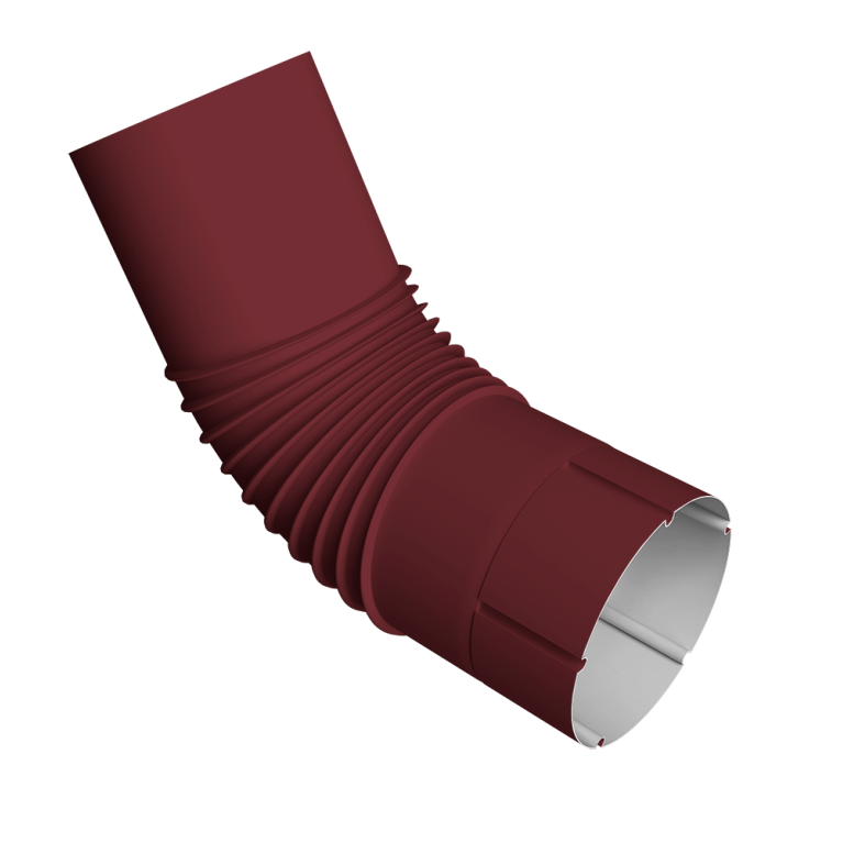 Колено трубы Vortex Project 146мм RAL 3005 красное вино