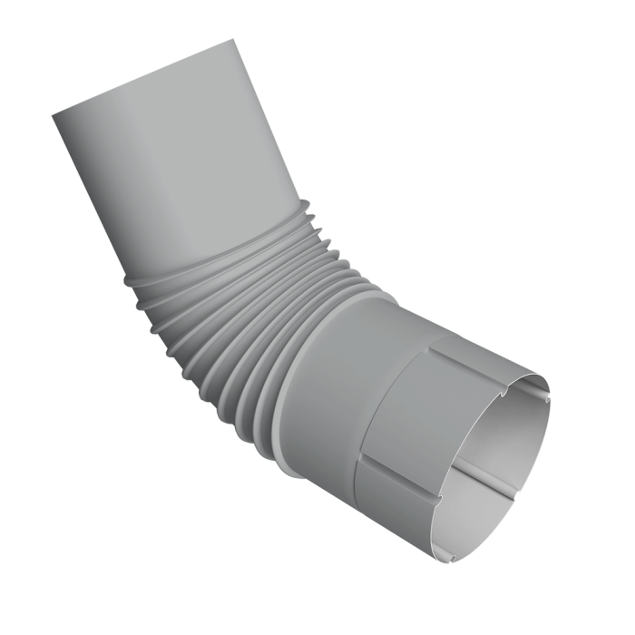 Колено трубы Vortex Project 146мм RAL 7004