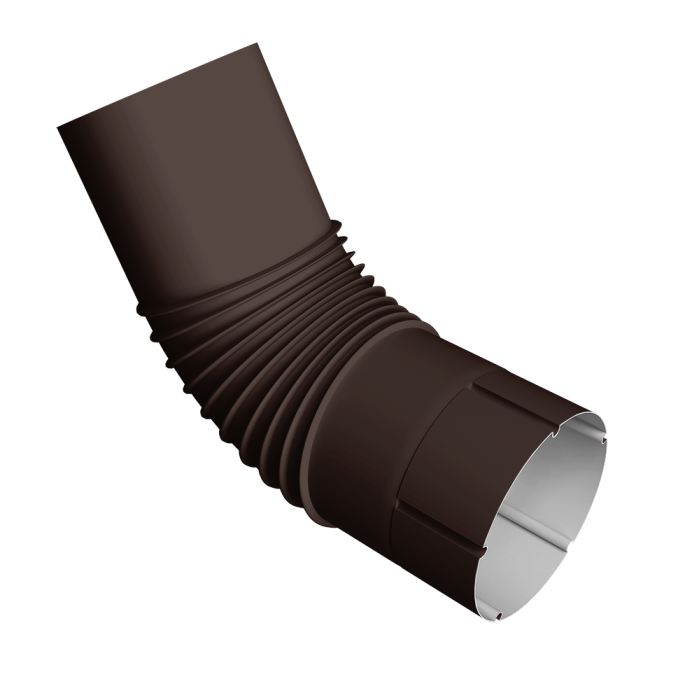 Колено трубы Vortex Project 146мм RAL 8017 шоколад