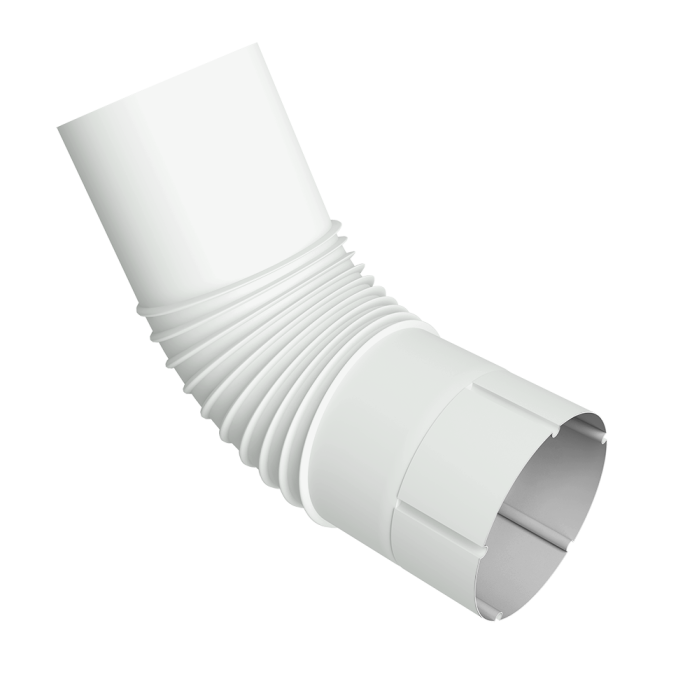 Колено трубы Vortex Project 146мм RAL 9003 сигнальный белый