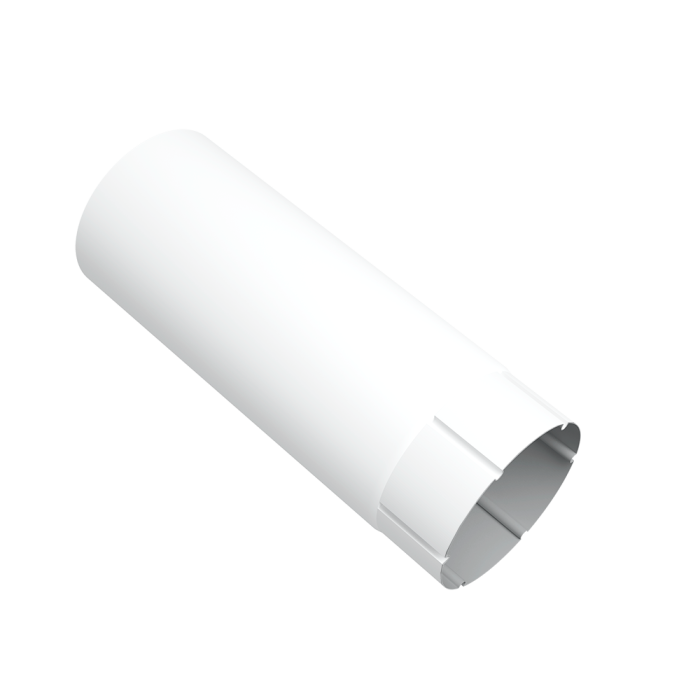 Труба круглая Vortex Project 146мм 2 м RAL 9003 сигнальный белый