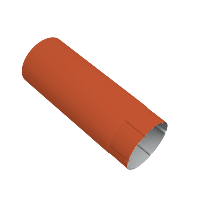 Труба круглая Vortex Project 146мм 2м RAL 8004 терракота