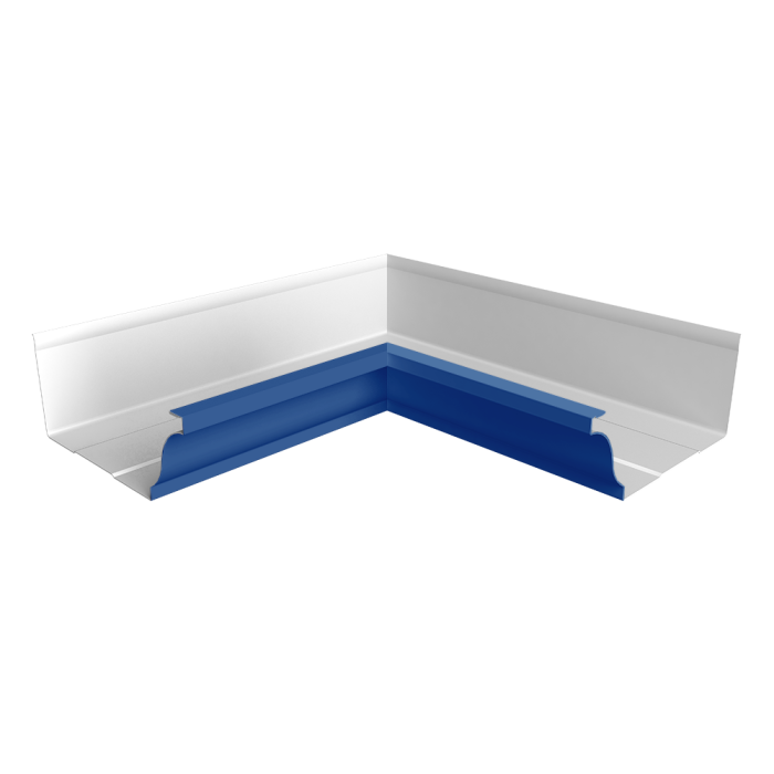 Угол желоба со сварным швом внутренний Vortex Project 210мм RAL 5005 сигнальный синий