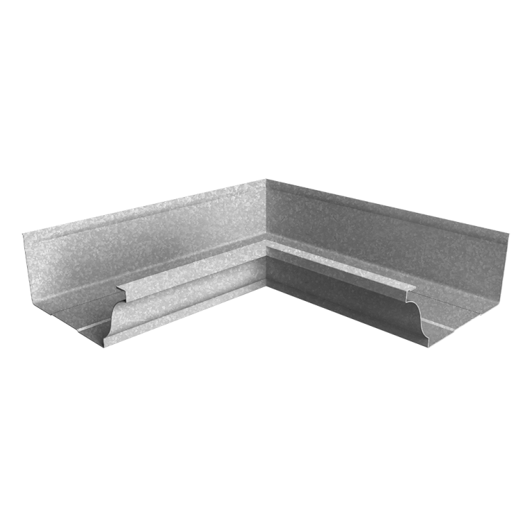 Угол желоба со сварным швом внутренний Vortex Project 210мм Zn