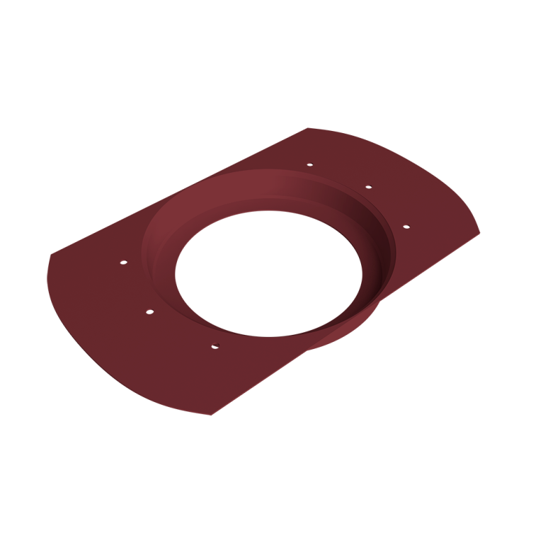 Воронка врезная круглая Vortex Project 146мм RAL 3005 красное вино