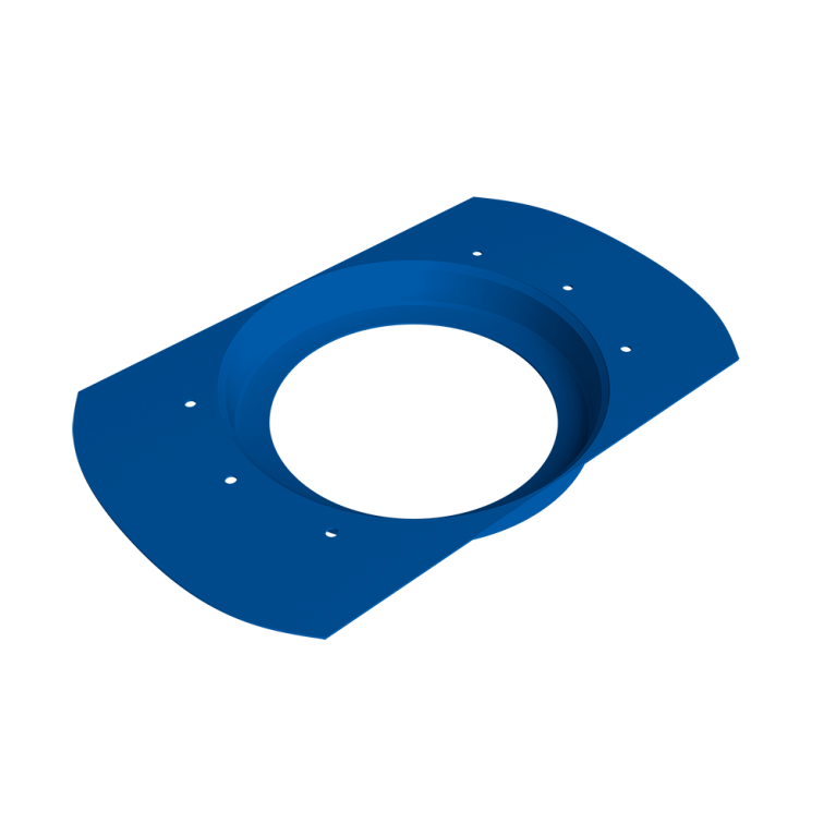 Воронка врезная круглая Vortex Project 146мм RAL 5005 сигнальный синий