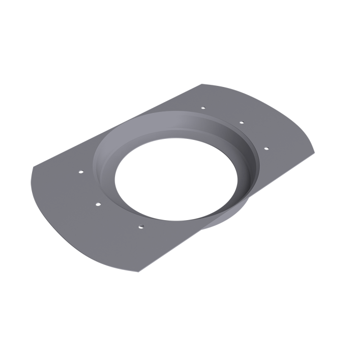 Воронка врезная круглая Vortex Project 146мм RAL 7004 сигнальный серый