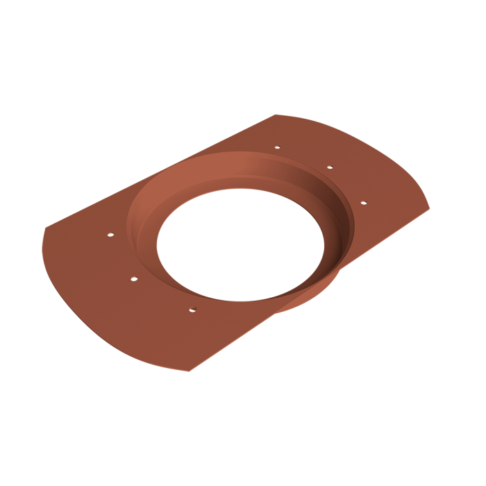 Воронка врезная круглая Vortex Project 146мм RAL 8004 терракота