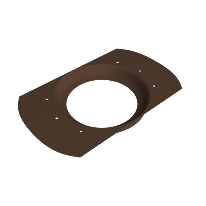 Воронка врезная круглая Vortex Project 146мм RAL 8017 шоколад