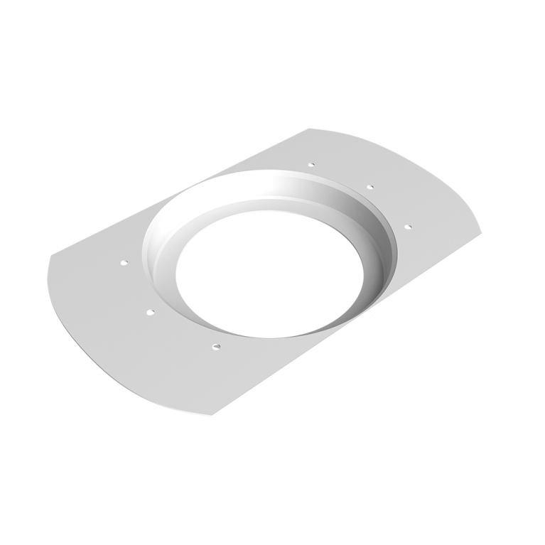 Воронка врезная круглая Vortex Project 146мм RAL 9003 сигнальный белый