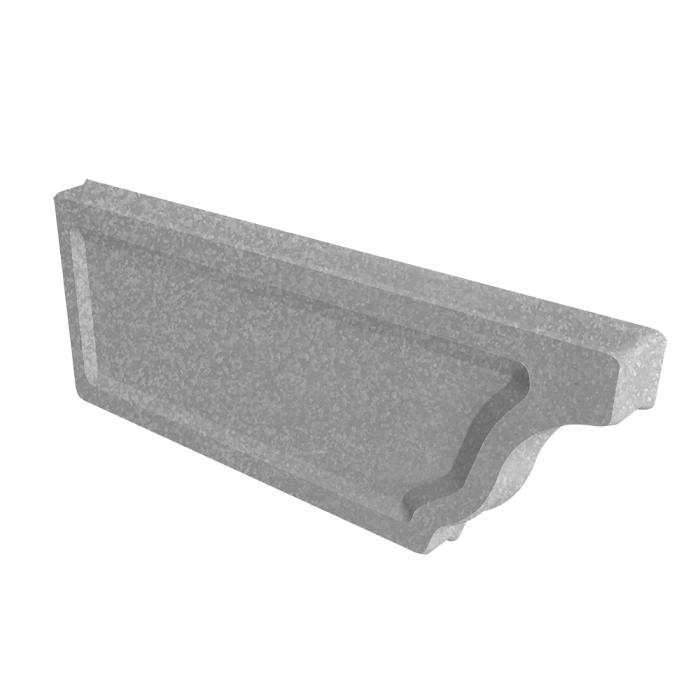 Заглушка желоба левая Vortex Project 210мм Zn