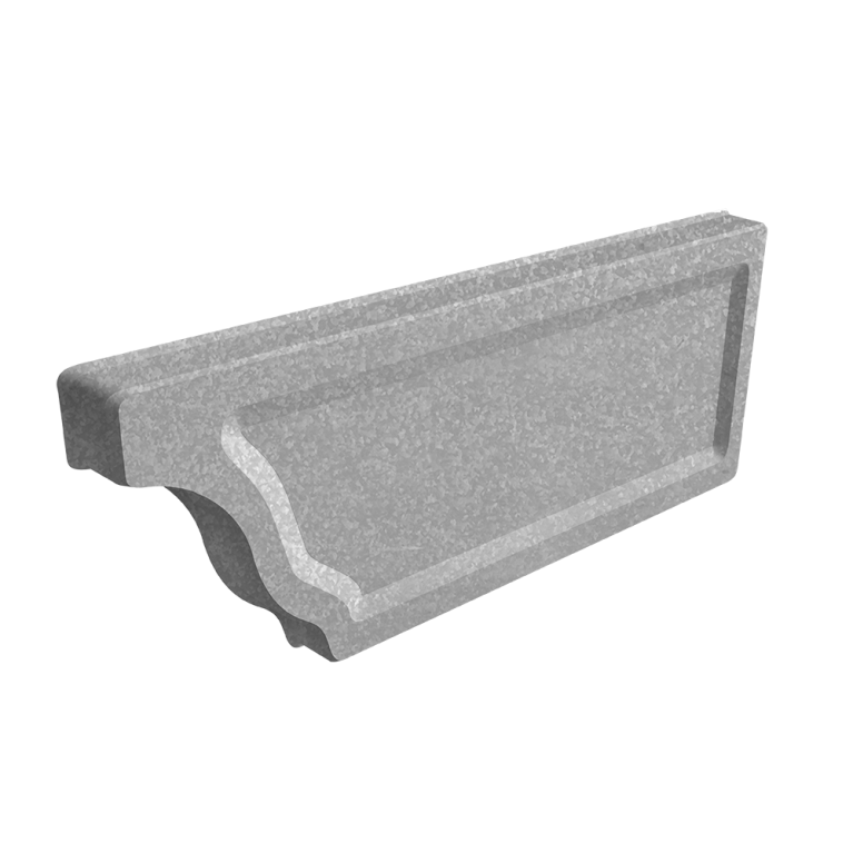 Заглушка желоба правая Vortex Project 210мм Zn