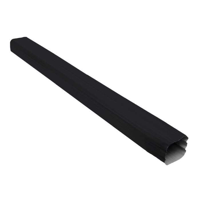 Труба прямоугольная Vortex 1м RAL 7024