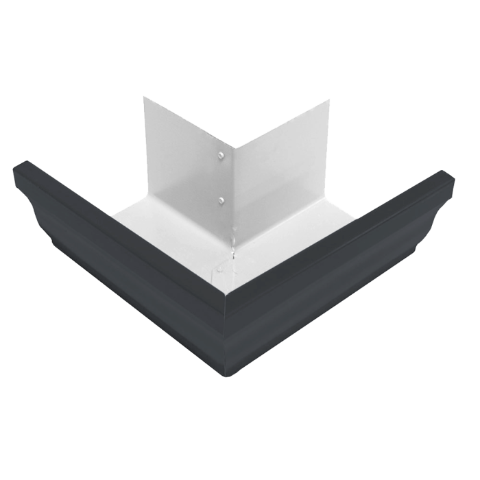 Угол желоба внешний Vortex 90гр 127мм RAL 7024