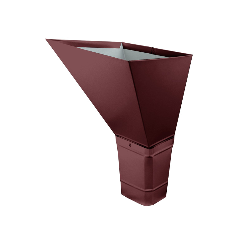 Воронка водосборная прямоугольная Vortex 127мм RAL 3005
