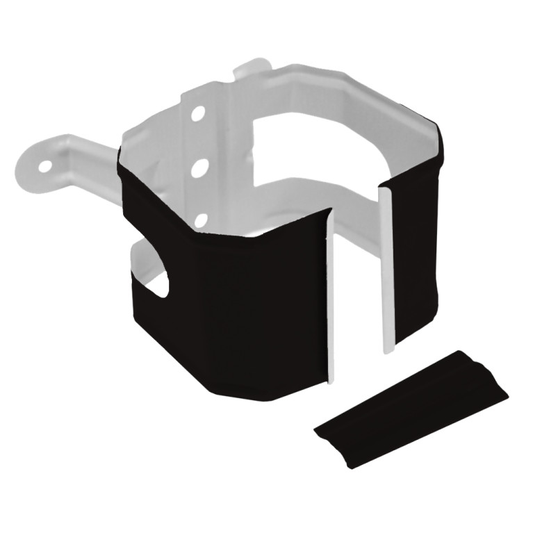 Кронштейн трубы на дерево прямоугольный Vortex Matt RAL 9005