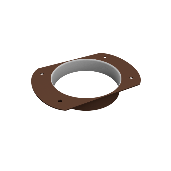 Воронка врезная круглая Vortex Mix Matt RAL 8017 шоколад