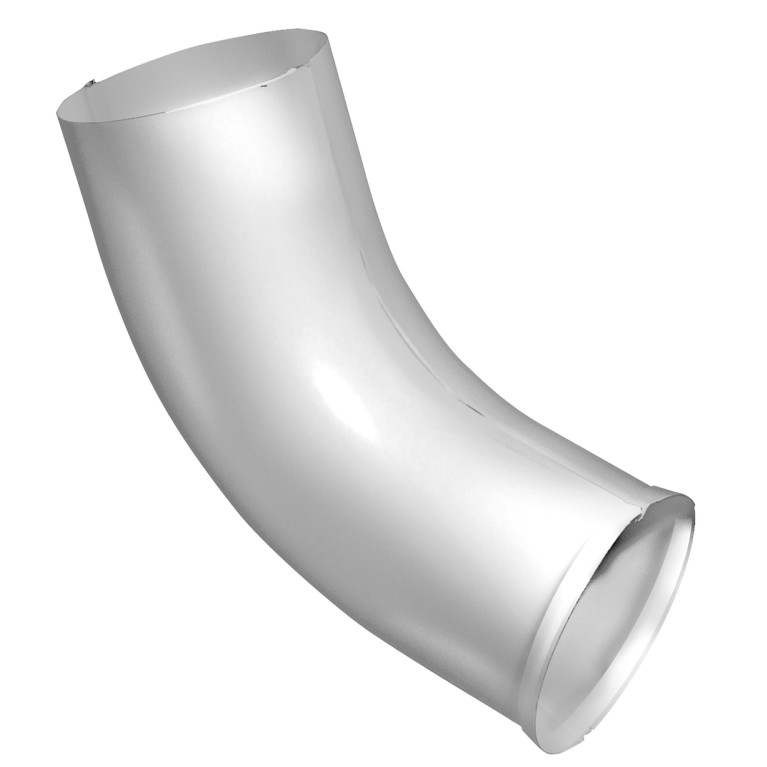 Колено стока GL PU 100 мм RAL 9003 сигнальный белый