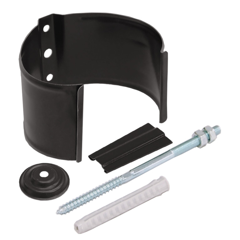 Кронштейн трубы на кирпич GL PU 100 мм RR 32 темно-коричневый