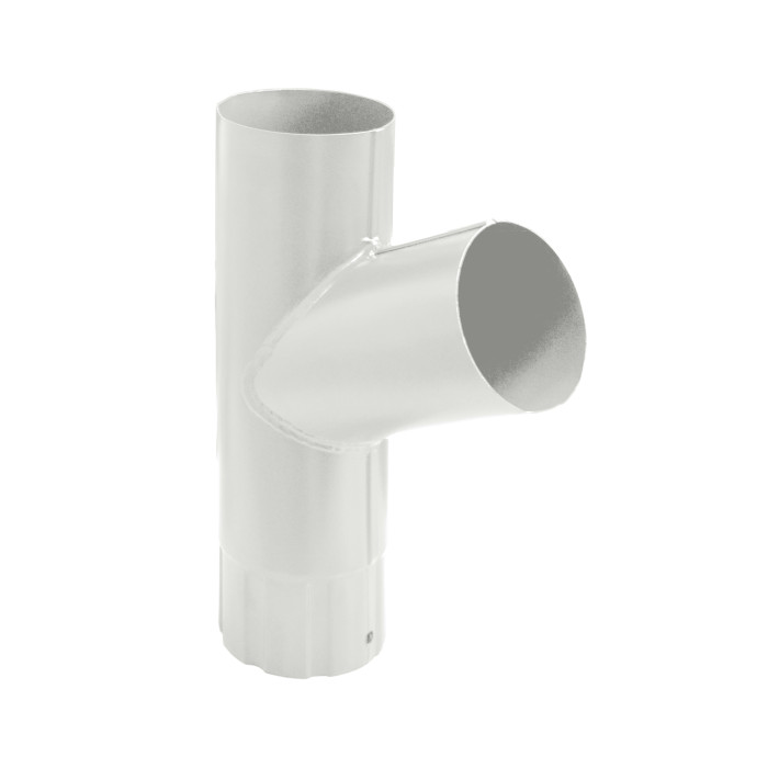 Тройник трубы GL PU 100 мм RAL 9003 сигнальный белый