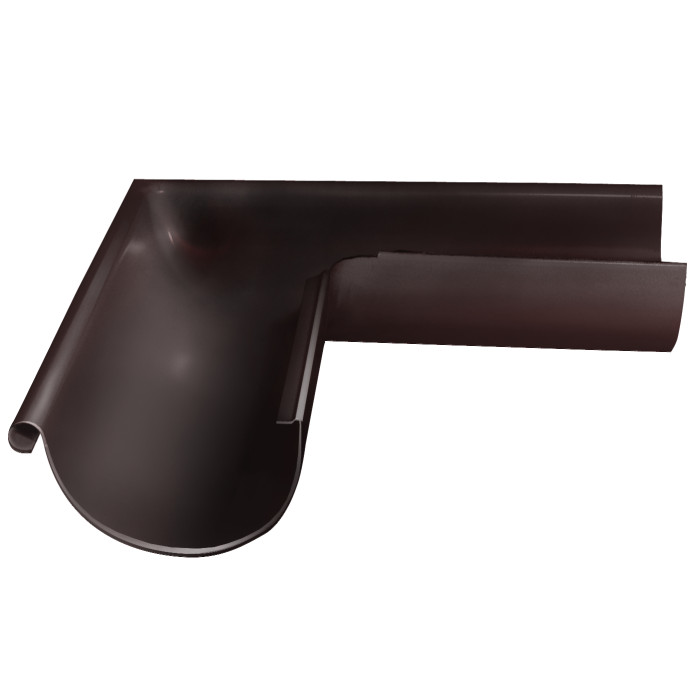 Угол желоба внешний GL PU 90 гр 150 мм RAL 8017 шоколад