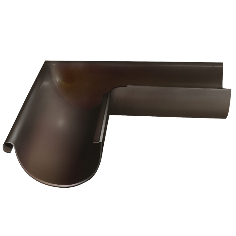 Угол желоба внешний GL PU 90 гр 150 мм RR 32 темно-коричневый