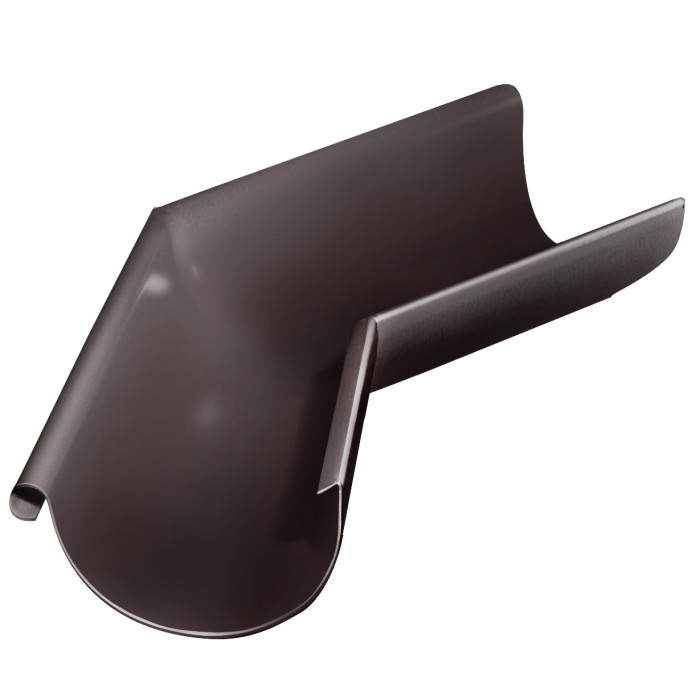 Угол желоба внешний GL PU 135 гр 150 мм RAL 8017 шоколад