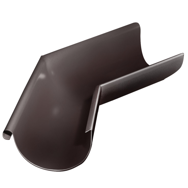 Угол желоба внешний GL PU 135 гр 150 мм RAL 8017 шоколад
