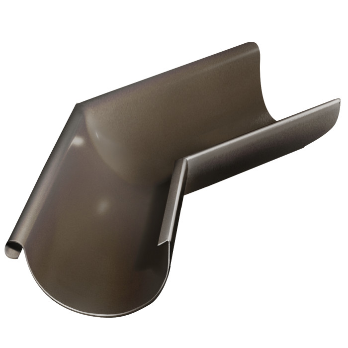 Угол желоба внешний GL PU 135 гр 150 мм RR 32 темно-коричневый